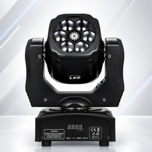Mini Moving Head Bee Eye 50W com Laser