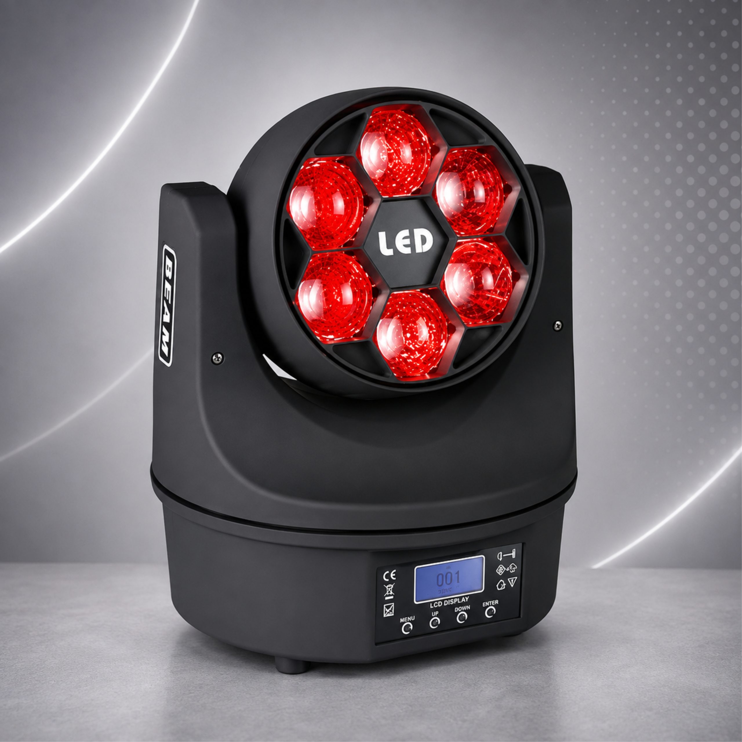 Moving Head Bee Eye 6x15W RGBW