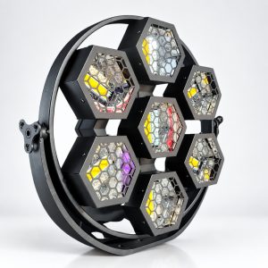 Colmeia Hexa LED COB RGB + Âmbar KC7-RGB