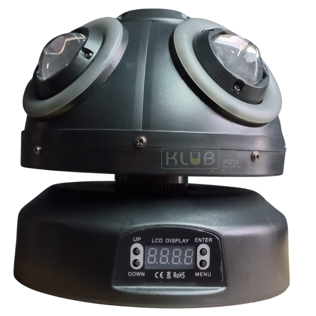 Meia Bola com Laser KE-70 – LED RGBW e Laser Verde - Imagem 2