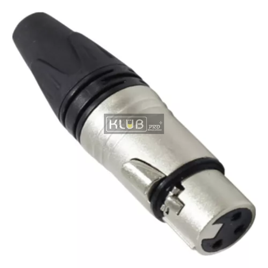Conector XLR 3 Pinos Macho / Fêmea - Imagem 3