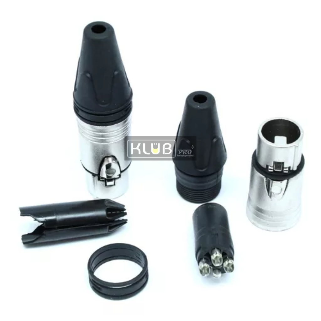 Conector XLR 3 Pinos Macho / Fêmea - Imagem 4