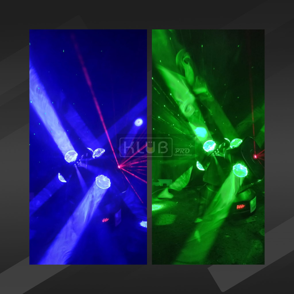 Multi Raio LED Aurora KX-3600 – Movimento Infinito e Alto Impacto - Imagem 5