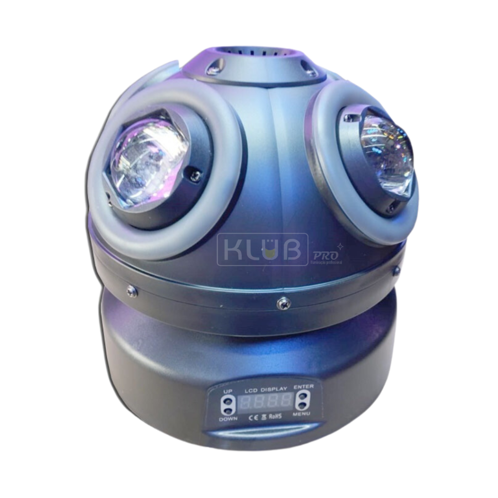 Meia Bola com Laser KE-70 – LED RGBW e Laser Verde - Imagem 5
