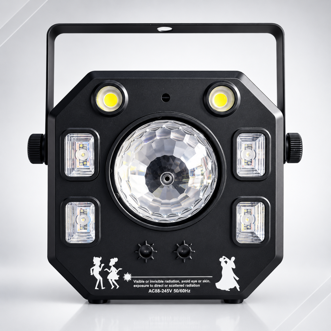 Multi Raio 4IN1 Effect Light – Efeitos Completos em um Só Equipamento