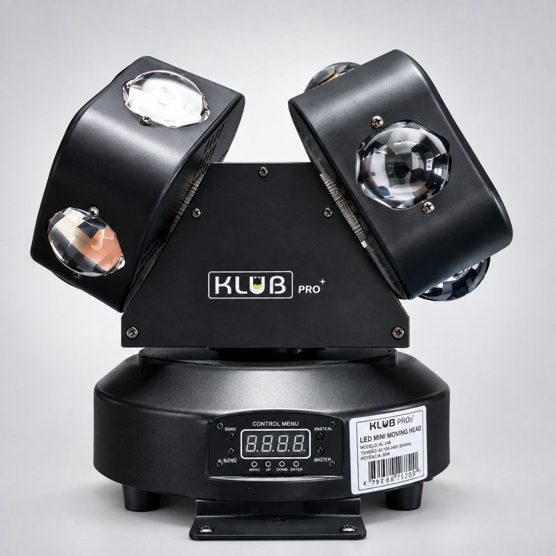 Multi Raio LED Aurora KX-3600 – Movimento Infinito e Alto Impacto