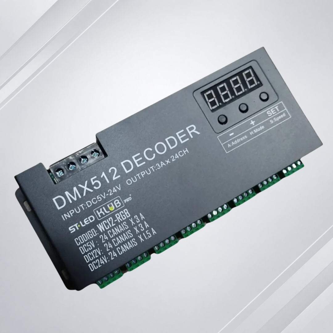 Decoder DMX WCI2-RGB 24 Canais 3A