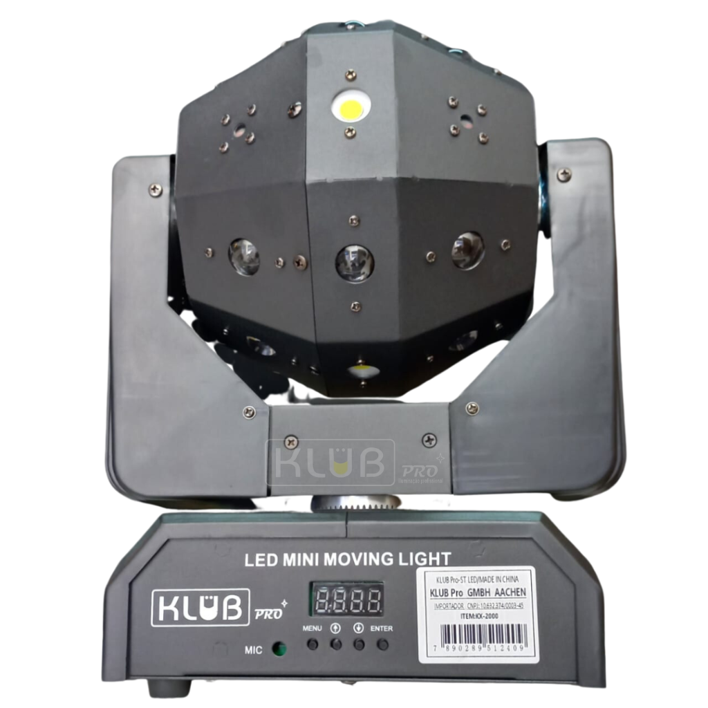 Bola Maluca 3 em 1 KX-2000 – RGBW, Strobo e Laser - Imagem 3