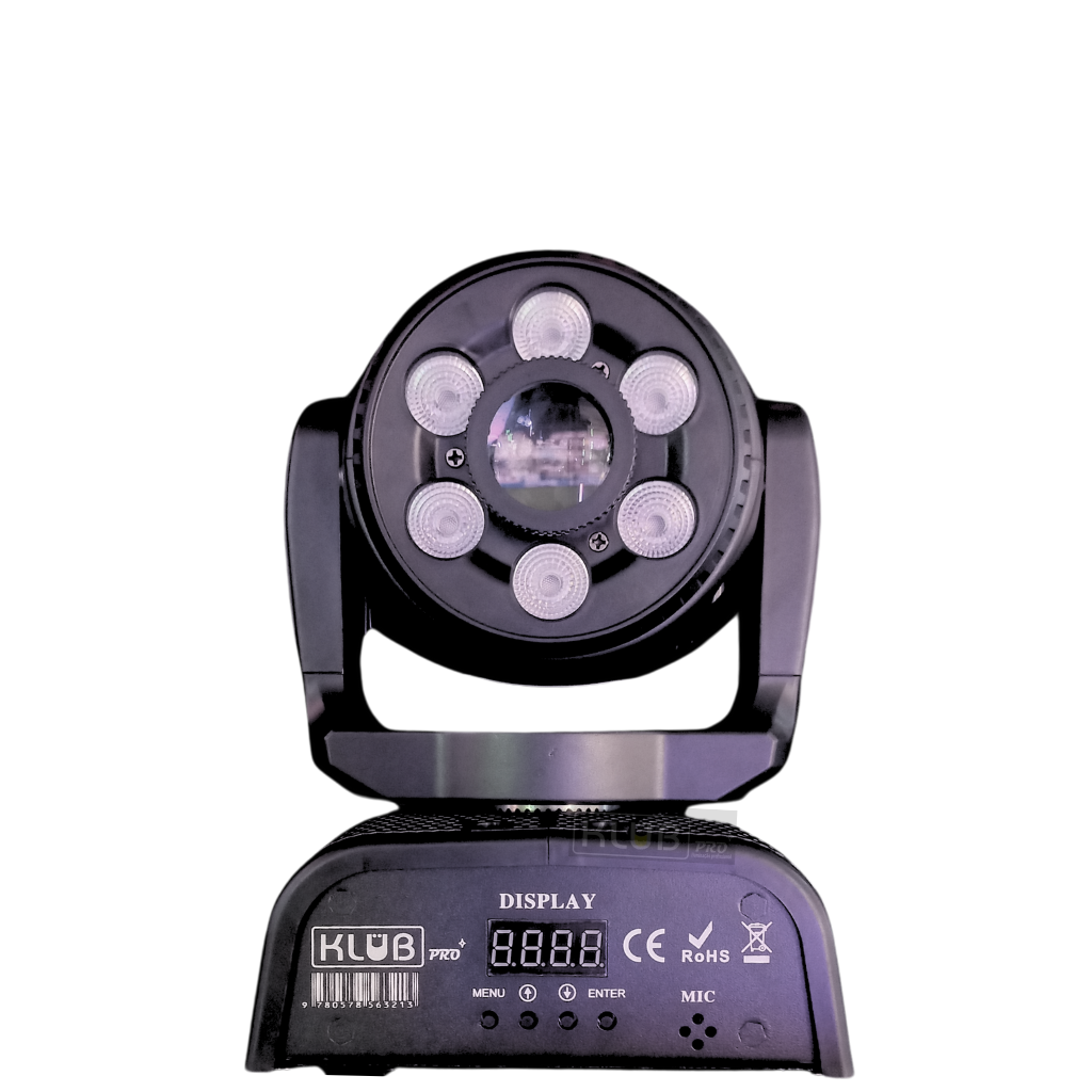 Mini Moving Head 2 em 1 Wash + Spot 60W - Imagem 2