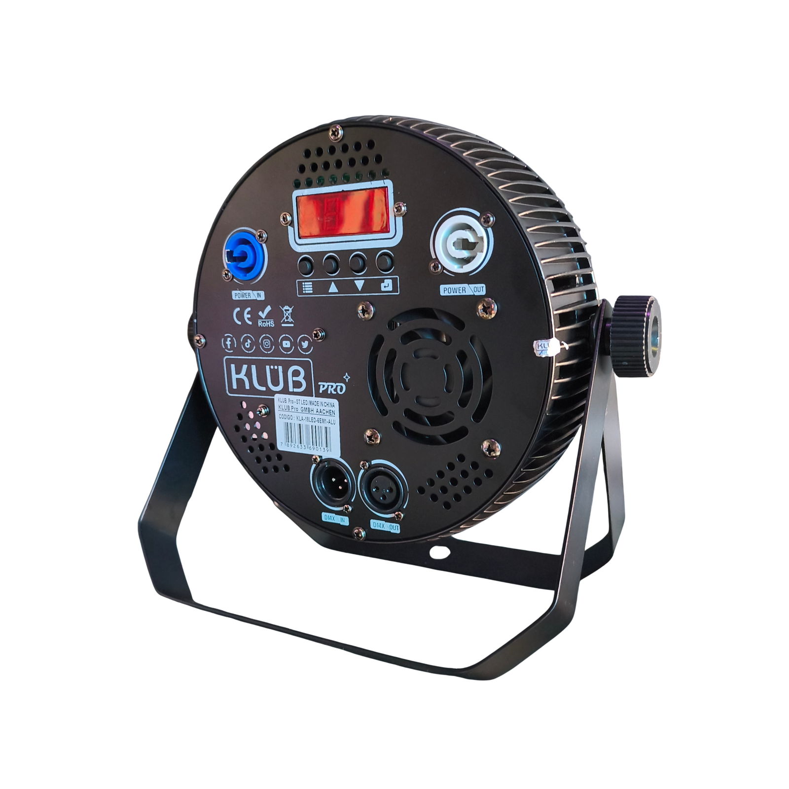 Refletor LED Slim 18x18W RGBWA+UV em Alumínio - Imagem 2