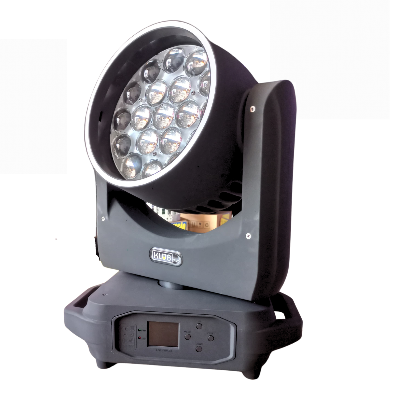 Moving Head Wash 19x15W com Borda e Zoom Com Case - Imagem 3