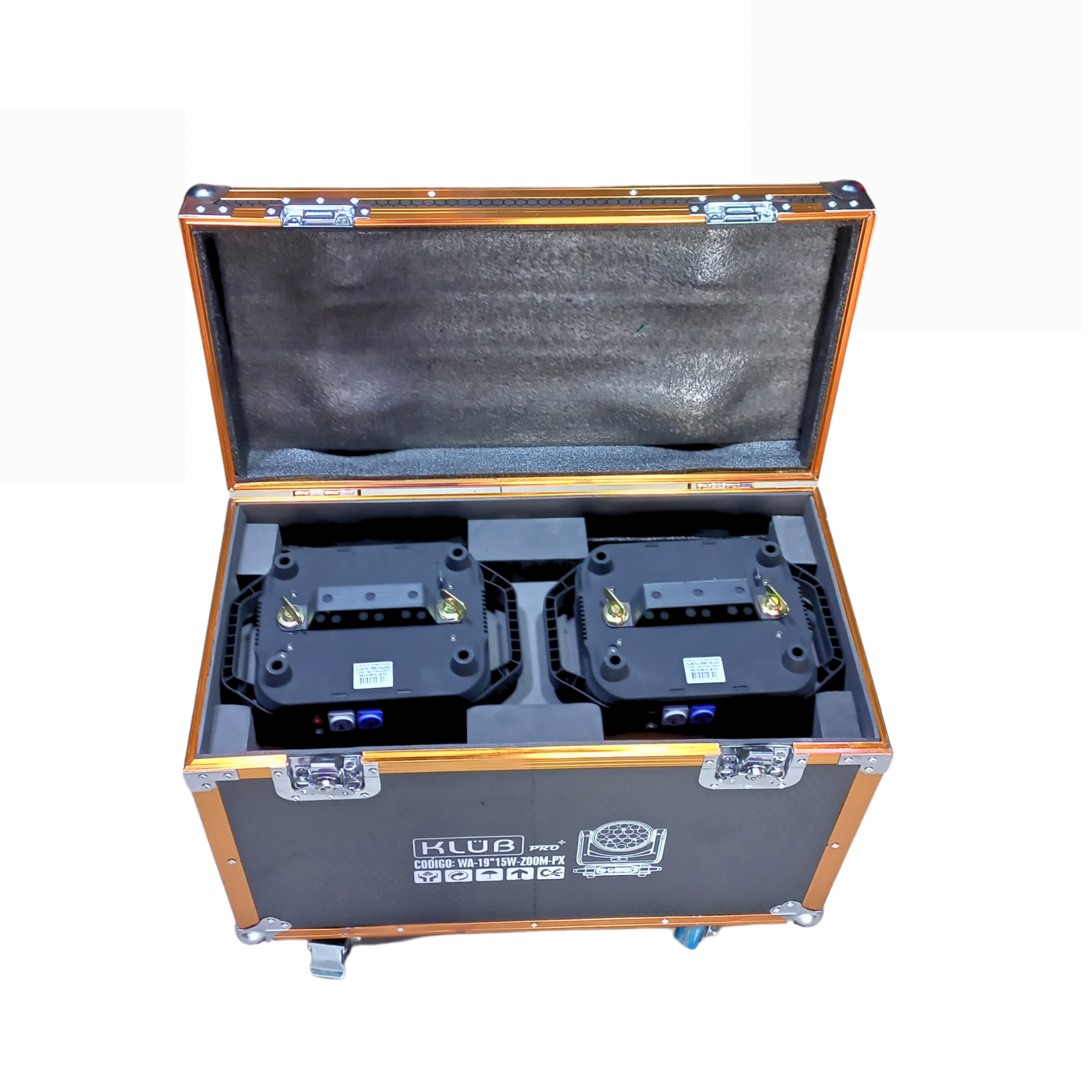 Moving Head Wash 19x15W com Borda e Zoom Com Case - Imagem 6